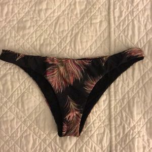 Vix Black print bikini bottom, size small like new